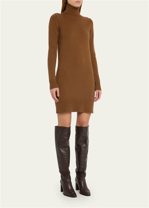 Kaia Cashmere Turtleneck Dress 